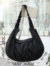 Minimalist Large Capacity Ruched Bag