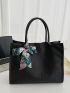 Twilly Scarf Decor Shoulder Tote Bag