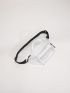 Clear Zipper Front Fanny Pack