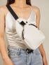 Mini Release Buckle Decor Sling Bag