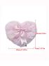 Mini Bow Decor Faux Pearl Beaded Fluffy Heart Shaped Novelty Bag