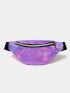 Holographic Cartoon Embossed Fanny Pack