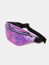 Holographic Cartoon Embossed Fanny Pack