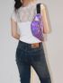 Holographic Cartoon Embossed Fanny Pack