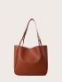 Minimalist Bucket Bag With Inner Pouch