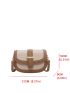 Crocodile Embossed Flap Saddle Bag