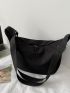 Minimalist Double Zipper Crossbody Bag