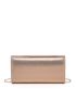 Metallic Stitch Detail Flap Chain Square Bag