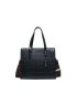 Crocodile Embossed Double Handle Square Bag