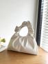 Minimalist Top Handle Ruched Bag