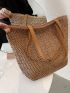 Minimalist Large Capacity Straw Bag