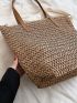 Minimalist Large Capacity Straw Bag