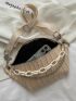 Mini Crocodile Embossed Chain Decor Waist Bag