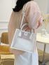 Minimalist Clear Square Bag With Inner Pouch