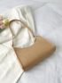 Minimalist Quilted Baguette Bag