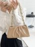 Minimalist Chain Ruched Bag