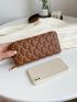 Minimalist Quilted Long Wallet