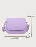 Mini Letter Graphic Flap Saddle Bag