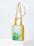 X Van Gogh INSPIRED MINI OIL PAINTING PRINT SQUARE BAG