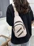 Mini Minimalist Zipper Front Sling Bag