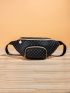 Geometric Graphic Pocket Front Fanny Pack