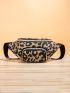 Geometric Graphic Pocket Front Fanny Pack