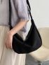 Minimalist Double Zipper Crossbody Bag