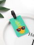 Pineapple Graphic Luggage Tag