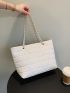 Quilted Chain Tote Bag