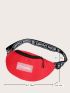 Letter Patch Fanny Pack