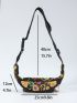 Floral Embroidery Fanny Pack