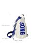 Letter Graphic Sling Bag