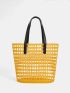 Hollow Out Shoulder Tote Bag