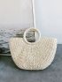 Braided Design Straw Bag