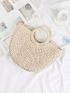 Braided Design Straw Bag