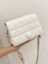 Mini Minimalist Quilted Flap Square Bag