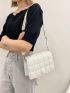 Mini Minimalist Quilted Flap Square Bag