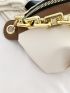 Chain Decor Contrast Trim Fanny Pack