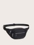 Minimalist Zipper Front Waist Bag