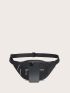 Minimalist Zipper Front Waist Bag