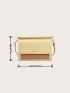 Letter Graphic Two Tone Square Bag