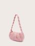 Minimalist Top Handle Ruched Bag