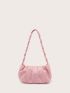 Minimalist Top Handle Ruched Bag