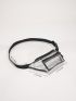 Clear Zipper Front Fanny Pack