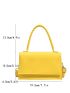 Mini Minimalist Snap Button Flap Square Bag