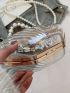 Mini Clear Faux Pearl Decor Dome Bag