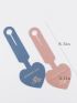 2pcs Couple Metallic Letter Graphic Luggage Tag