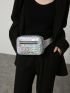 Holographic Zip Front Fanny Pack