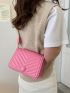 Mini Minimalist Chevron Flap Square Bag