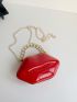 Lip Shape Chain Novelty Bag